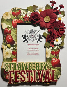 Strawberry Festival Floral Frame