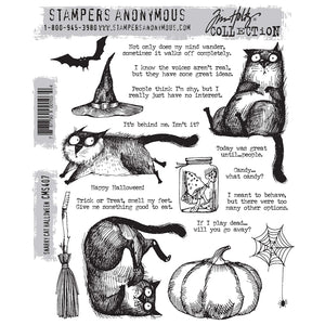 Rubber Stamps Snarky Cat Halloween