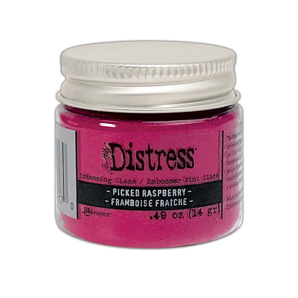 Distress Embossing Glaze Picked Raspberry