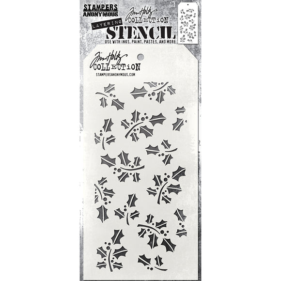 Layering Stencil Hollyberry