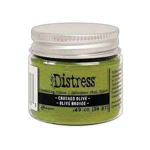 Distress Embossing Glaze Crushed Olive