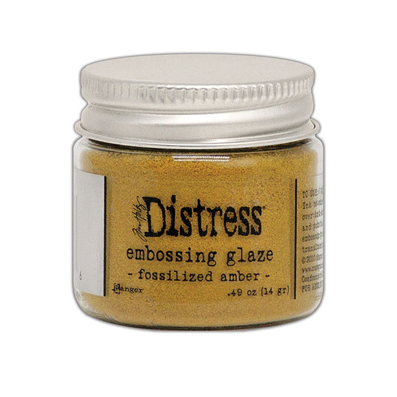 Distress Embossing Glaze Fossilized Amber