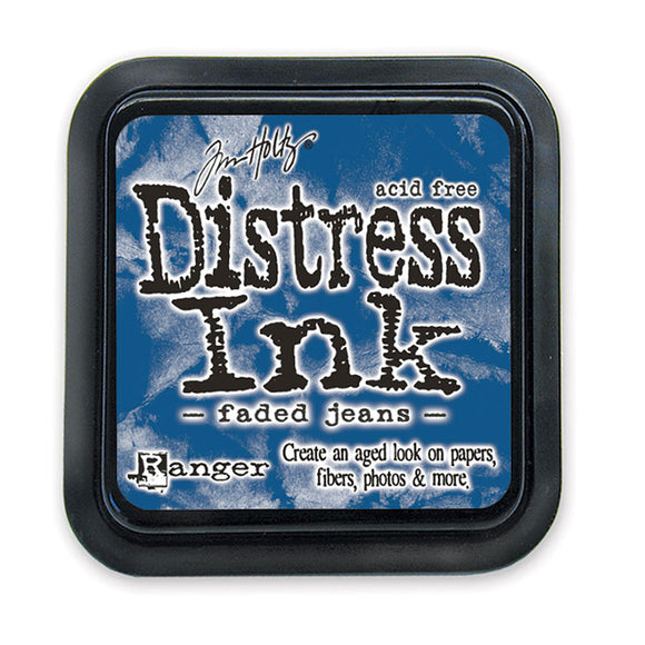 Distress Ink Faded Jeans