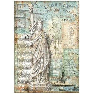 Statue Of Liberty Sire Vagabond Aviator Rice Paper