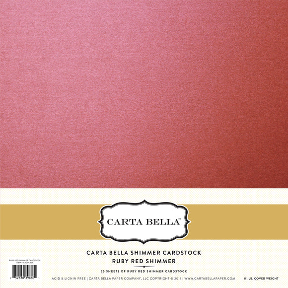 Ruby Red Shimmer Carstock