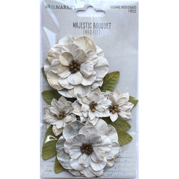 Majestic Bouquet Marble Paper Flowers